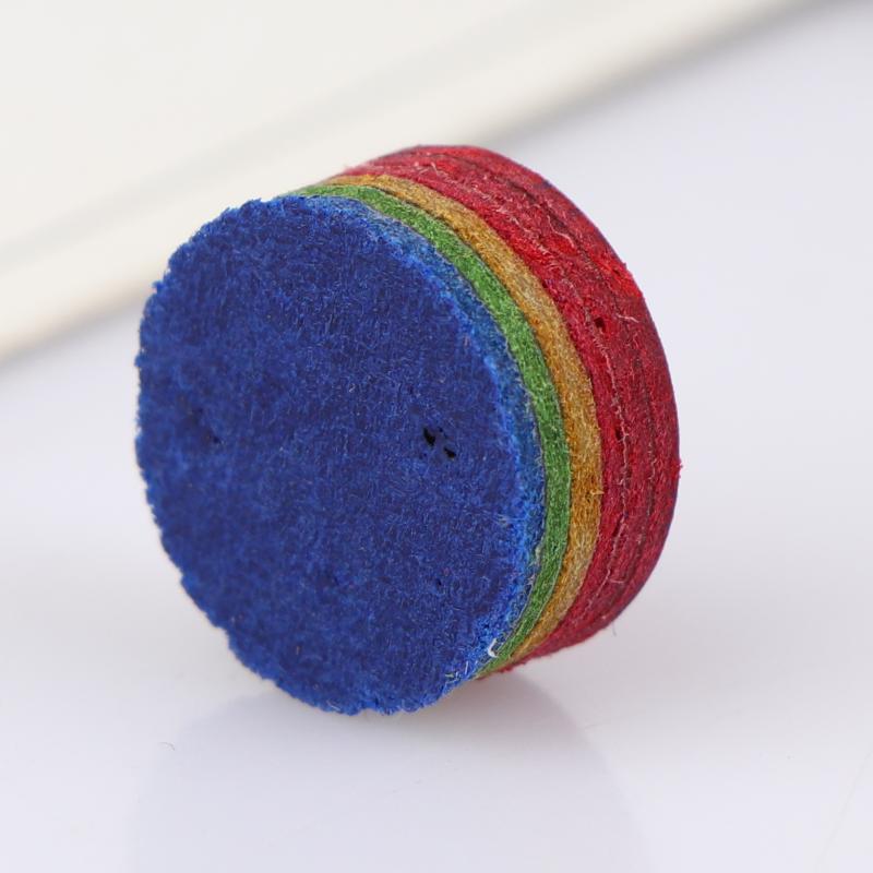 1Pc Rainbow Billiard Tip Replacement Pool Cue Tip For Snooker Sports Outdoor 6 Layers Hardness Snooker Tips Head Accessories