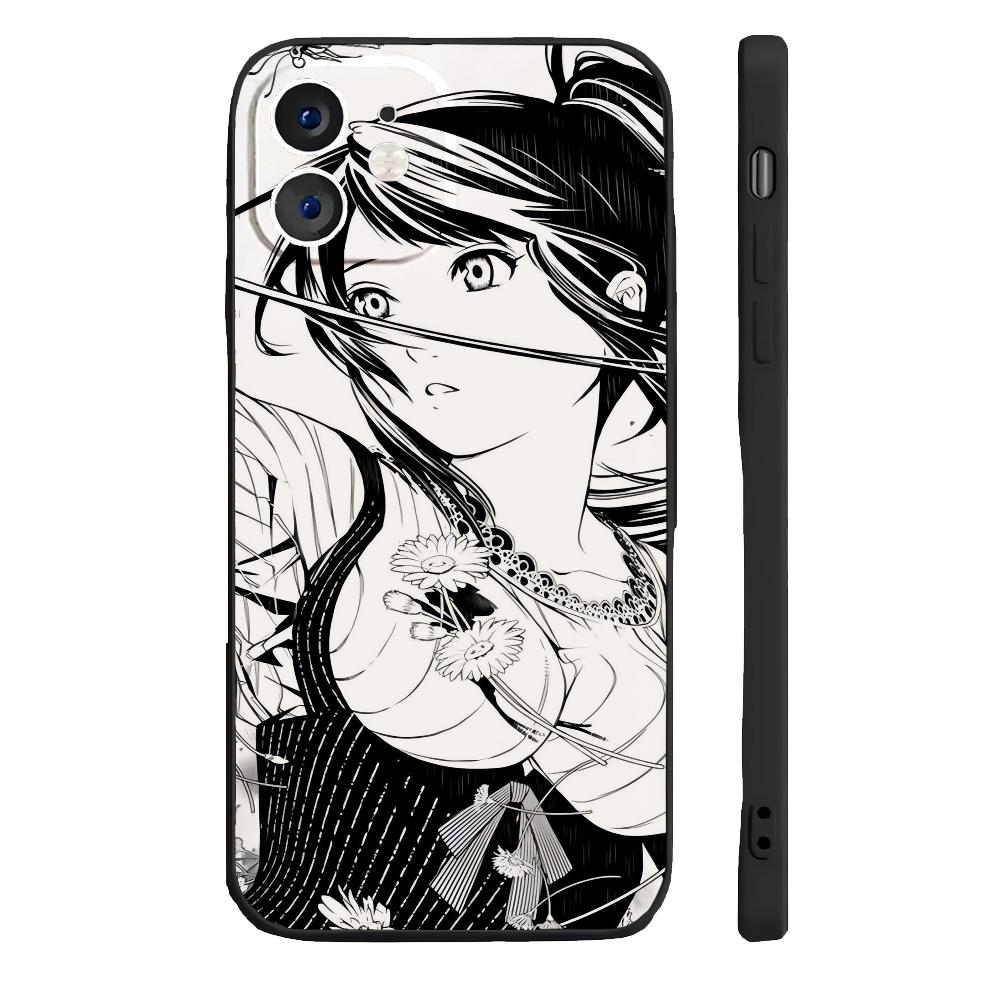Hitagi Senjougahara Phone Case Silicone Soft For IPhone 16 15 14 13 12 11 Plus Pro Max Plus