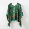 New Sunscreen Silk Scarf Women's High-end Sense Summer Thin Versatile Printed Pullover Shawl Scarf Beach Towel