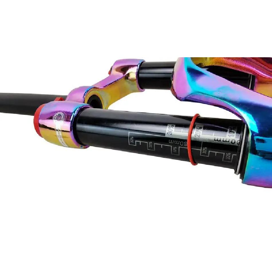 PASAK Aluminum Alloy MTB Bicycle Fork Supension Air 26/27.5/29er Inch Mountain Bike 32RL100mm Fork For A Bicycle Colour Plating