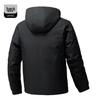 Men's 2025 Autumn/Winter Windproof Waterproof Warm Hooded Cotton Jacket