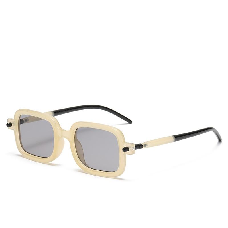 Nieuwe Mode Vierkante Zonnebrillen Dames Heren Luxe Heldere Anti Blauw Licht Brillen UV400 Rechthoekige Glazen