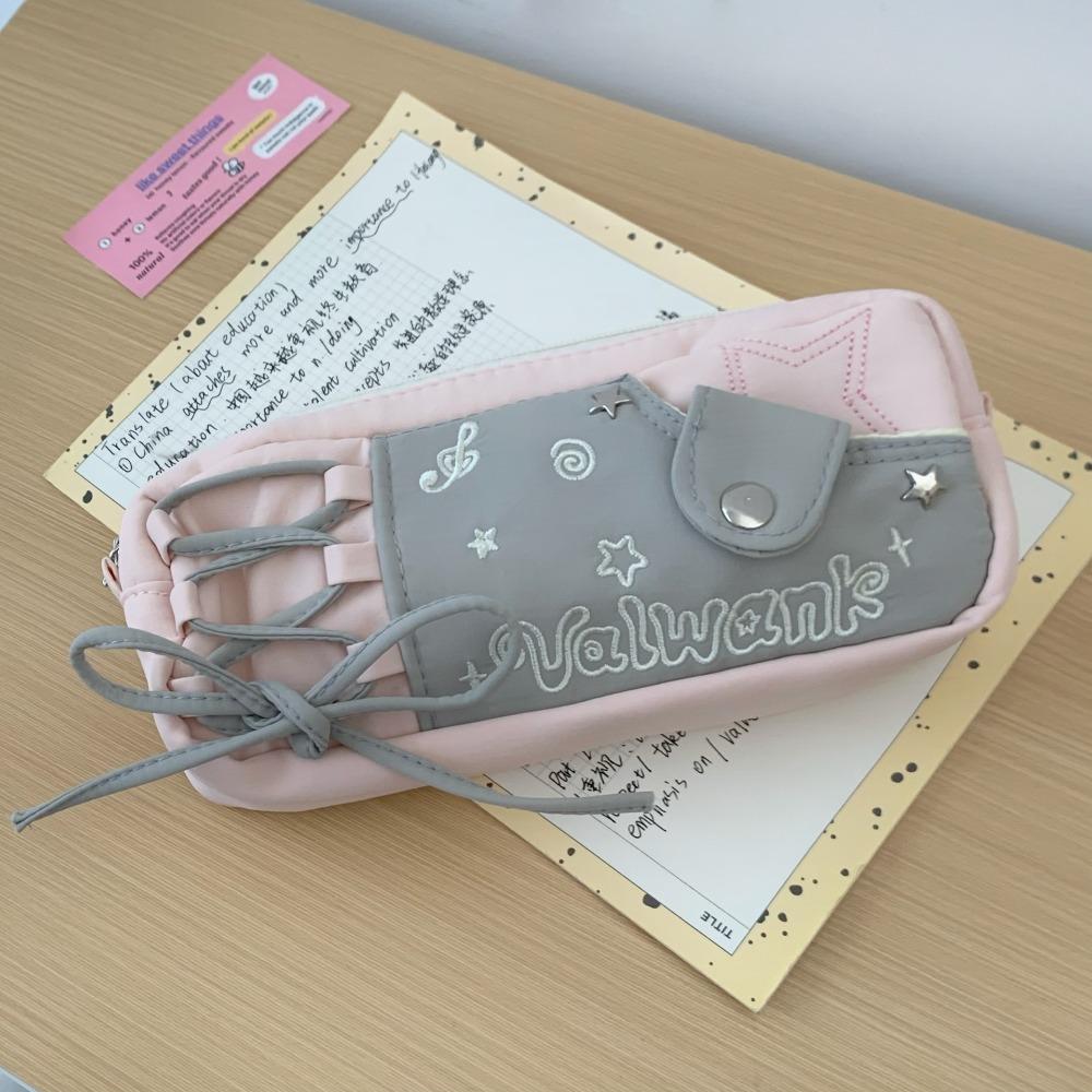 Pencil Case Large Ins Pen Bag Desktop Storage Cartoon Pencil Bag Korean Stationery Bag  School