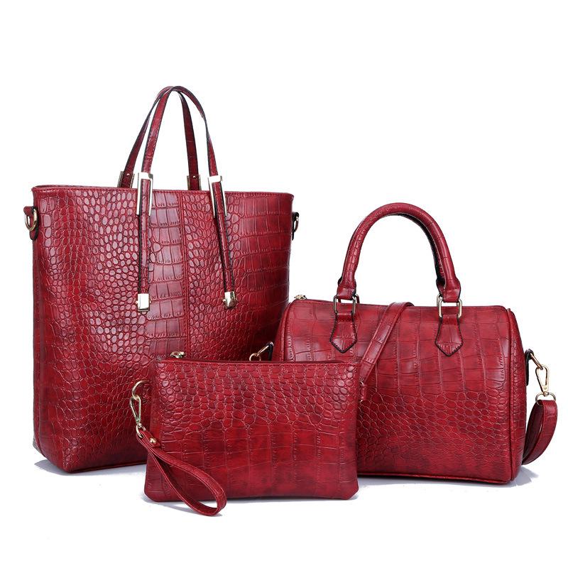 2024 Women's Autumn Trendy Large Capacity Bag Set – 3 Pieces