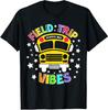 Field Trip Vibes Face Smile Retro Groovy Field Day Unisex T-Shirt