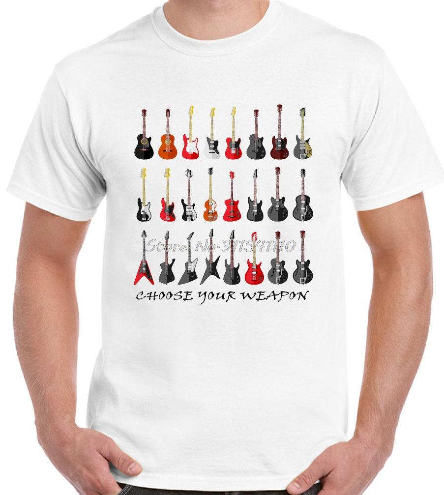 Funny Guitar Electric Acoustic Bass Strings Guitarist T-Shirt. Summer Cotton Short Sleeve O-Neck Mens T Shirt