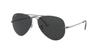RB3689 AVIATOR SHINY GUNMETAL WITH POLAR BLACK LENS METAL II Sunglasses Ray-Ban (Polarized, Photochromic)