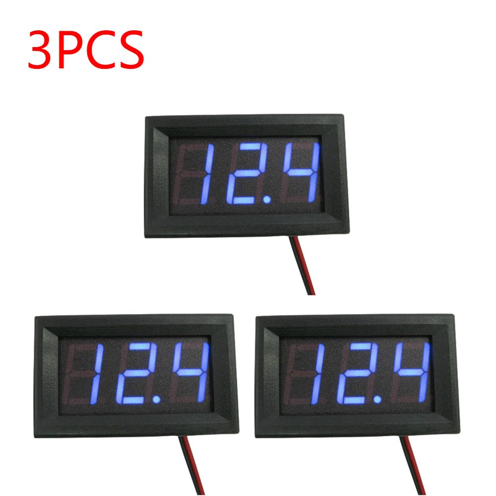 1-5PCS Digital Voltmeter DC 4.5V to 30V Digital Voltmeter Mini Voltage Panel Meter For 6V 12V Electromobile Boat Motorcycle Car