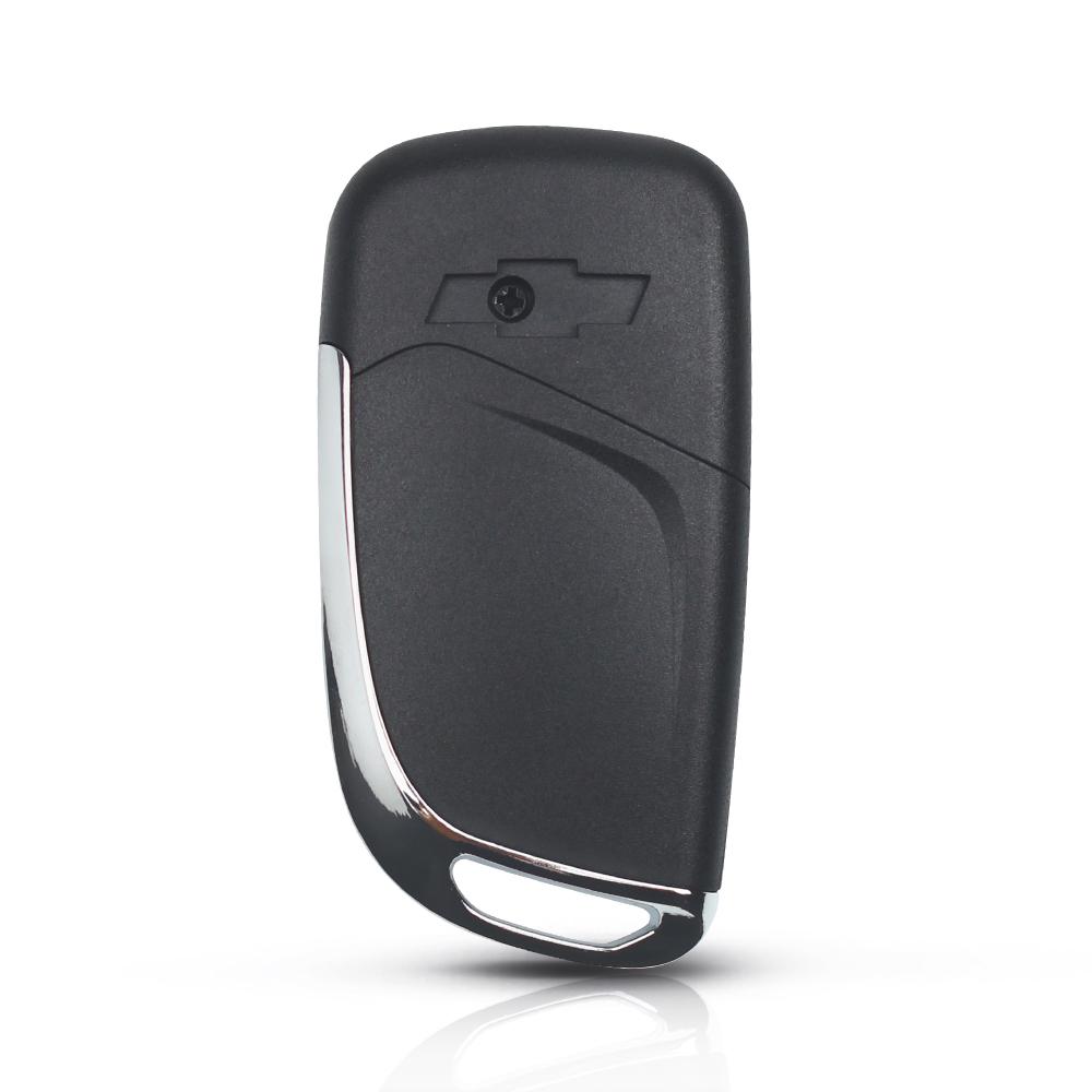 Carcasa de Mando a Distancia Plegable Modificada S para Coche, Funda Llavero Para Chevrolet Cruze Epica Lova Camaro Impala Para Opel Hu100 Logo