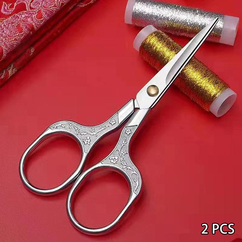 

2 шт. Ретро Изысканные Ножницы с Цветком Сливы для Вышивания Крестом Многофункциональные Ножницы Ручной Работы