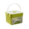 Ice Cube Mold with Drawer: Large Capacity Press-Type DIY Ice Storage Box