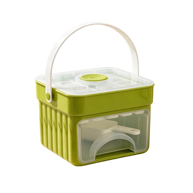 Ice Cube Mold with Drawer: Large Capacity Press-Type DIY Ice Storage Box