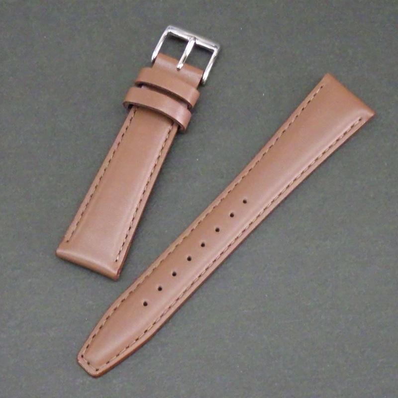SEIKO Special Watch Smooth Cowhide with Spring Price! Strap, 19mm, Brown, Leather, Bars. Men's