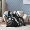 Lady Singer Rock Album Gagas Blankets Flannel Textile Decor Y2K Tour Multifunction Soft Throw Blanket for Bedding Throws