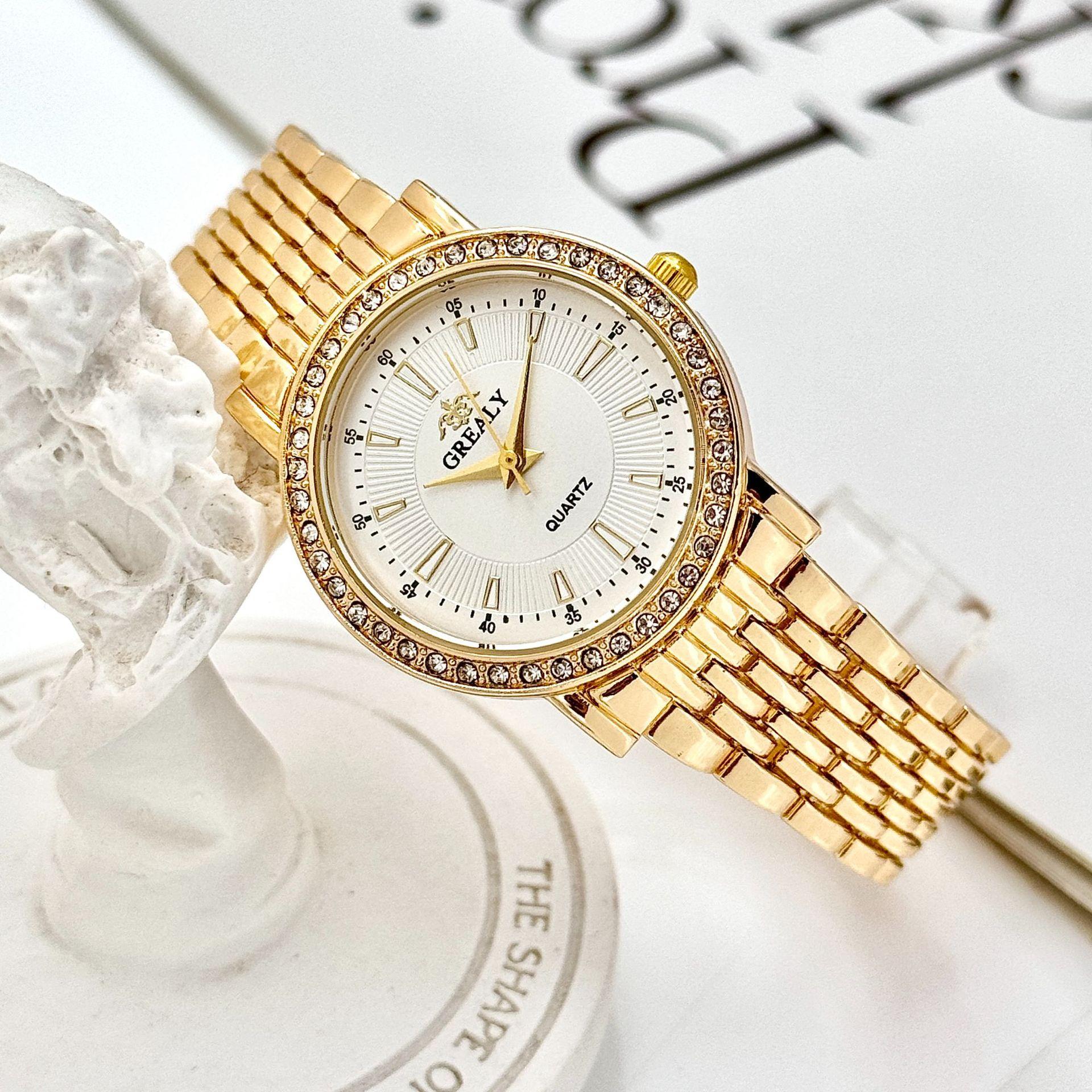 Casual Watches Women Rhinestone Quartz Watch Women Business Wristwatch