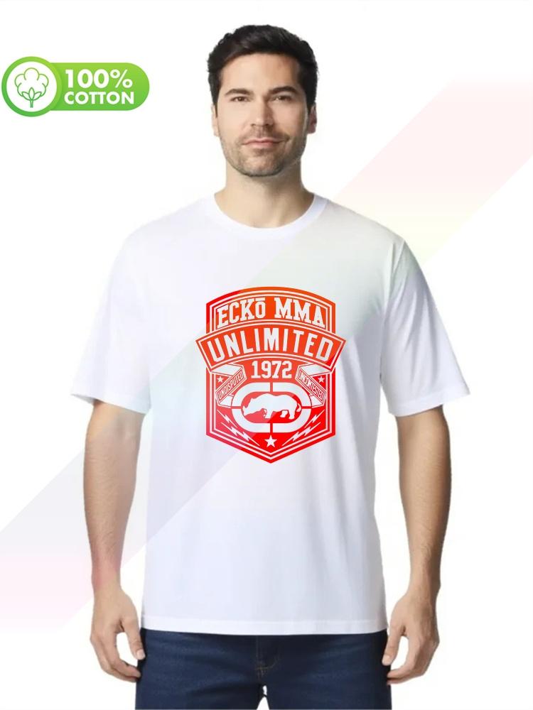 2026 Selling 100% Cotton Men's T-shirt Ecko_unltd Funny Male Round Neck Short Sleeve S-xxxl Tops Tees