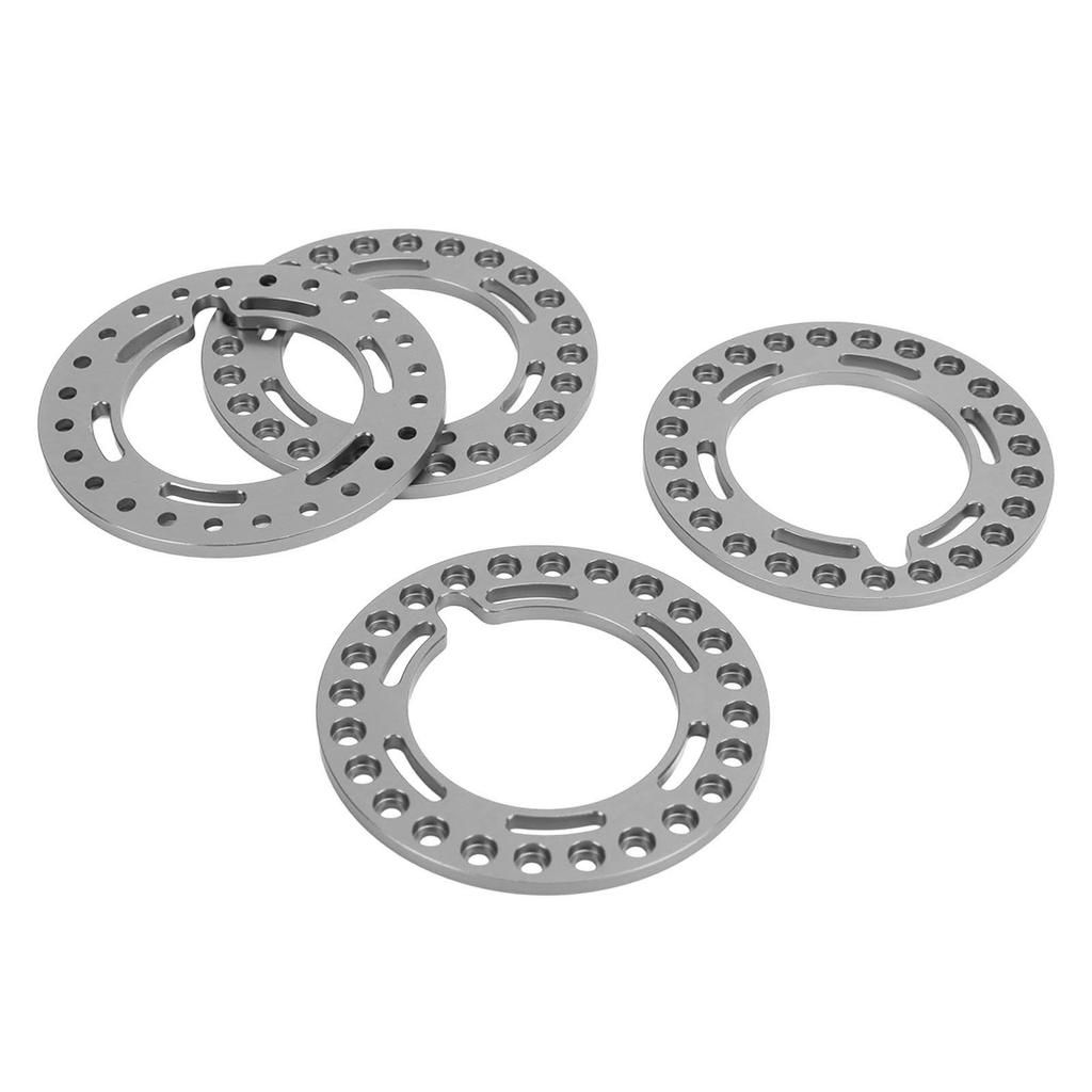 4pcs Rim Lock Rings Aluminum Alloy Replacement 1.9in Wheel Rim Beadlock Ring for Axial SCX10 90046