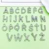 Elegant Rhinestone-Encrusted 26-Letter Pendant Charms for DIY Jewelry