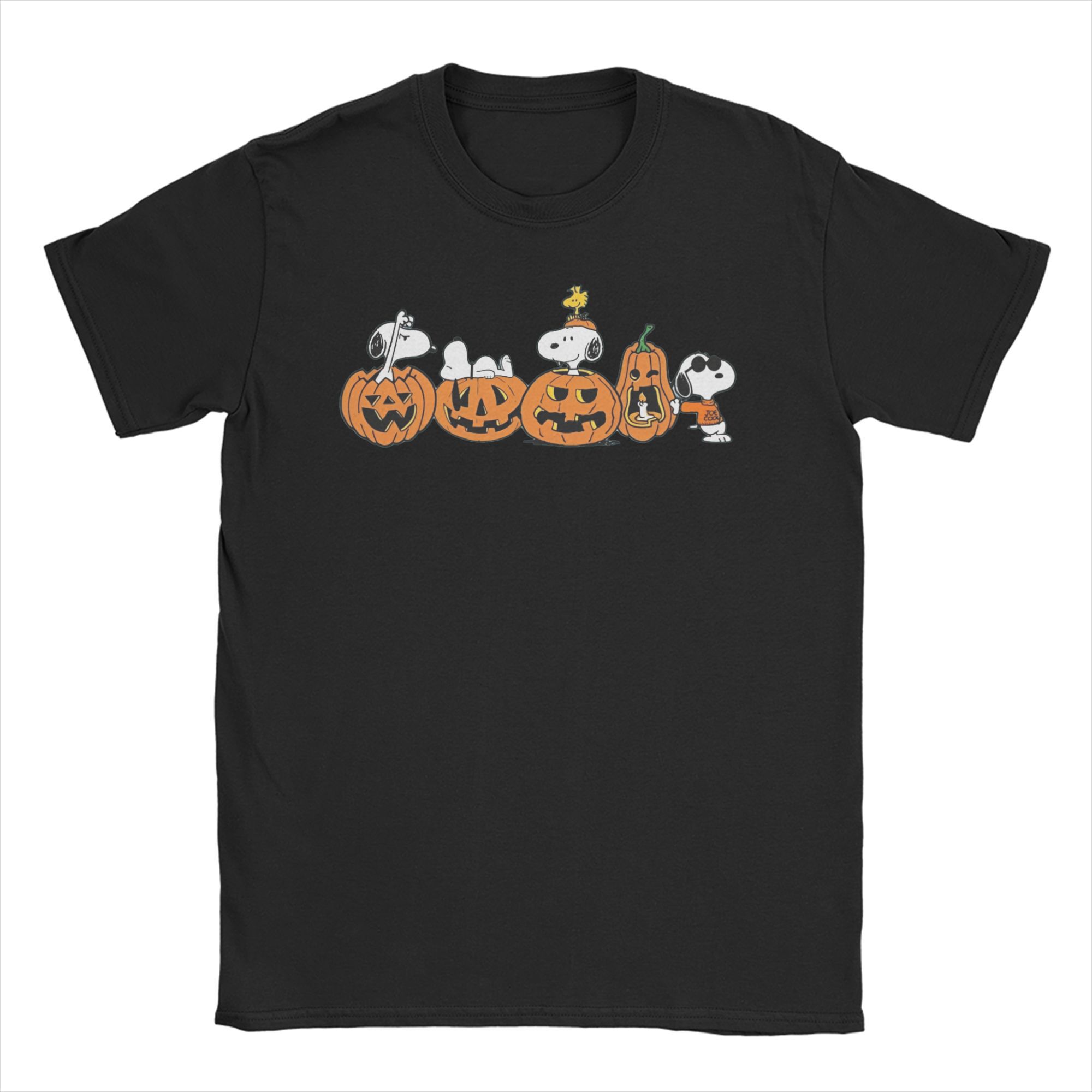 

Miniso Vintage Y2k Women Print Snoopys Halloween Pumpkin T Shirt Tee Cotton Tshirts Clothes S