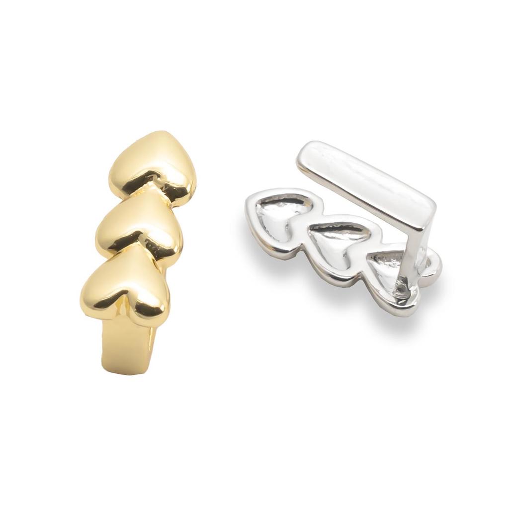 Unisex Heart-Shaped Single Tooth Hip Hop Grill for Halloween