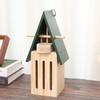 Hanging Butterfly Shelter Weather Resistant Wooden Habitat Feeder For Outdoor Garden