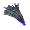 100pcs Blue Carnival Rooster Tail Feathers 25-30cm 30-35cm for Crafts Headdress Party Clothing HeadWear Decor Pheasant Plumas