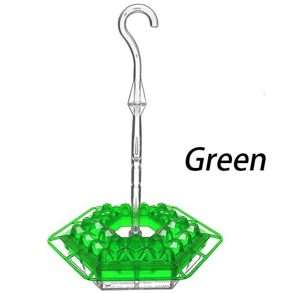 New Plastic Hex Hanging Hummingbird Feeder Handmade Bird Feeder For Outdoor Garden Yard Decoration Gift For Bird Lovers 4 Colors