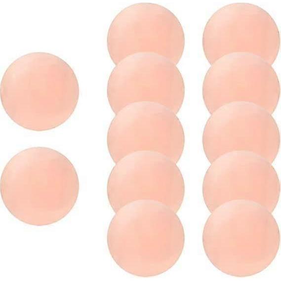 Women's silicone nipple covers (6 pairs), reusable invisible adhesive for silicone nipple covers, 6 pairs of non nipple cream with travel case (6 pair