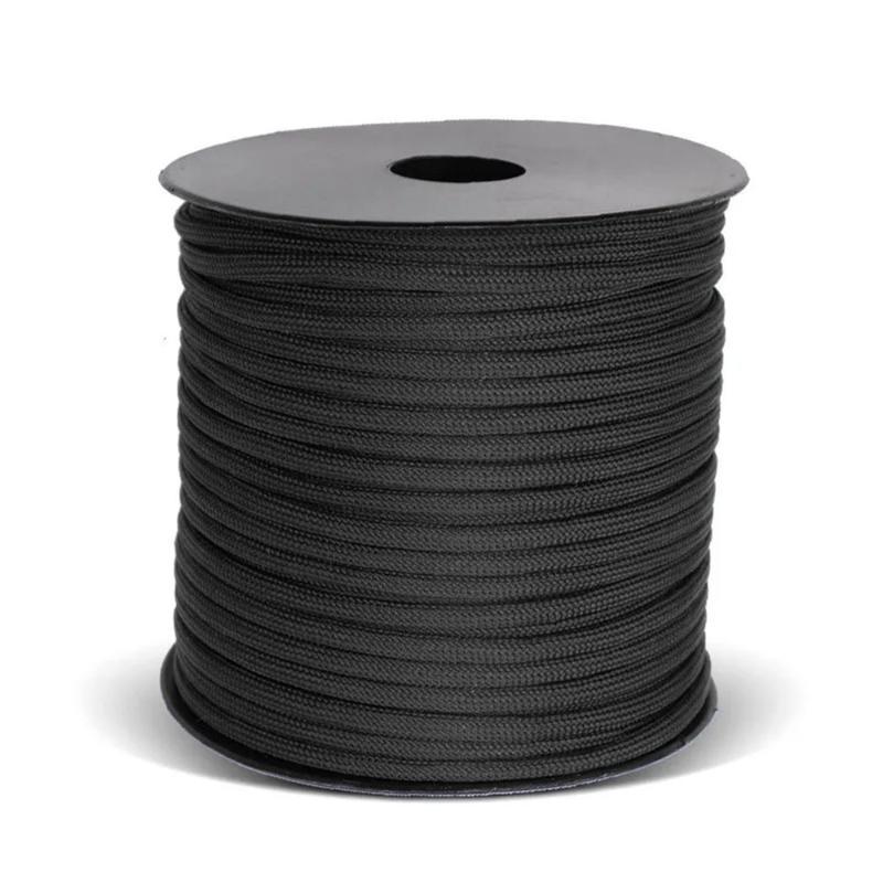 50M Militärstandard 9-adriges Paracord Seil 4mm Outdoor Fallschirmschnur Überlebensschirm Zelt Lanyard Band