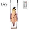 Decorazione fantasma oscillante leggera, grande altalena da appendere, decorazione di Halloween, 1,5 m, spettrale, su un decoro da giardino luminoso con cappello da strega per albero, portico, cortile