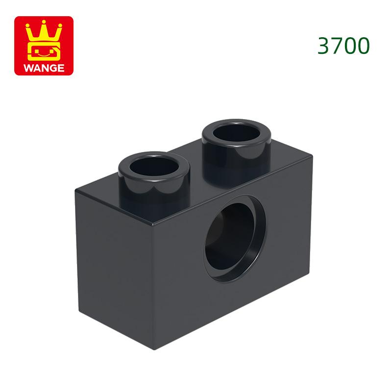 125Pcs/lot 3700 1x2 1 Hole Constructing Blocks MOC DIY Accessories Compatible With Bricks Children Toys Gift Box