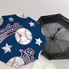 Baseball League Auto Open Close Umbrella - Portable Tri-Fold Design with 8-Bone Iron Frame, Perfect for Fans, Travelers, Daily Use, and Fest
