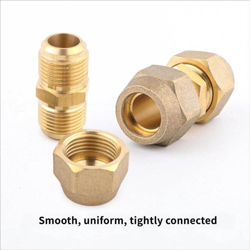 Air-Conditioning Copper Pipe Butt Joint Extension Copper Pipe Joint Copper Pipe Quick Joint Middle Flared Joint
