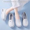 Nurse Shoes with Soft Soles, Breathable and Comfortable, No Foot Odor, Hollow Non-slip Flat Soles, Large Air Cushions, Medical White Shoes