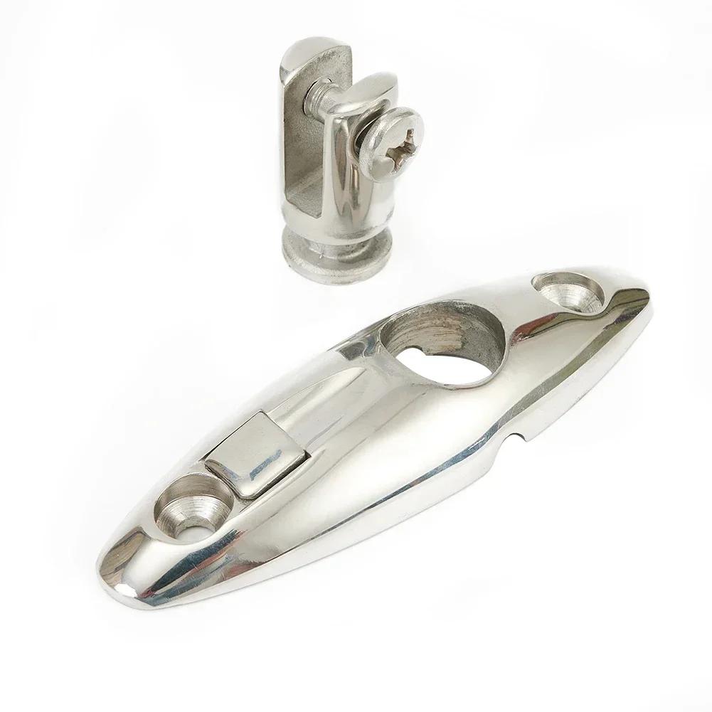 1pcs T316 Stainless Steel Quick Release Boats Top Deck Hinges Boats Canopy Decks Hinges Marine Bimini Top Marines Hardwares
