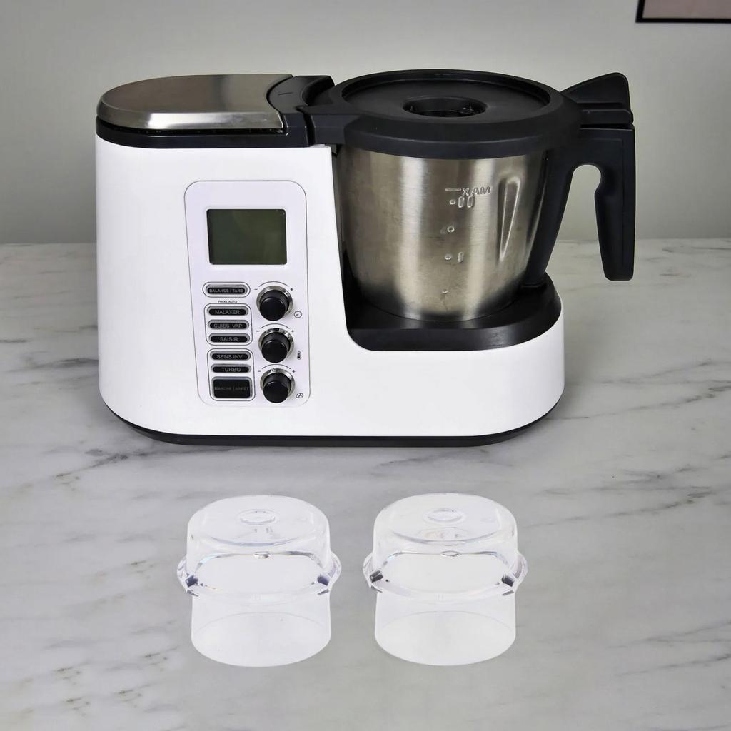 Plastic Measuring Cups with Dosing Cap for Monsieur Cuisine Kitchen Appliance Liquid Dispenser 5 To 100 Ml Volume