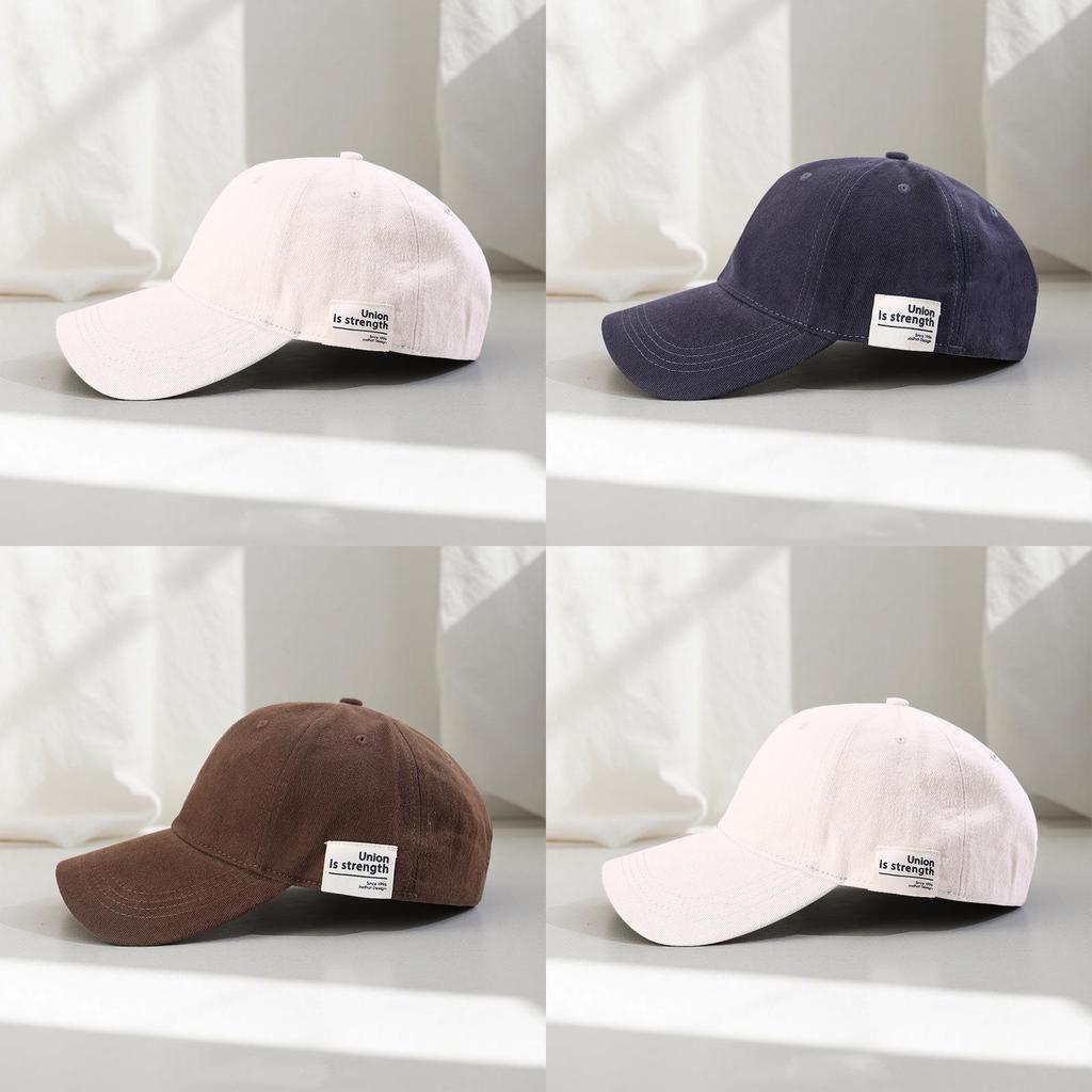 Letter Embroidered Baseball Cap With Wide Brim For Casual Streetwear Fashion