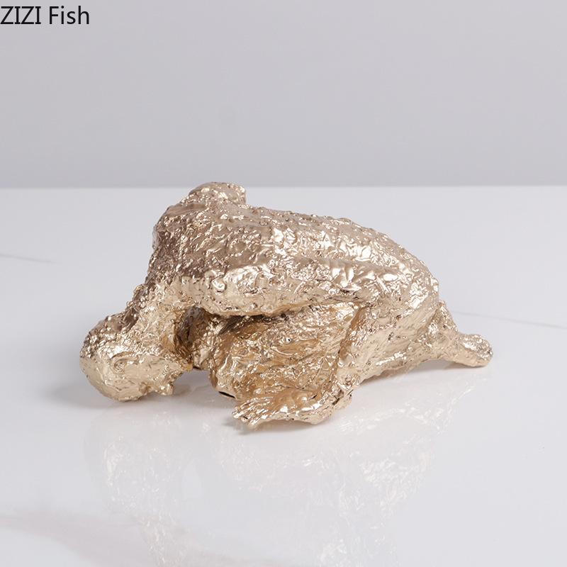 Minimalist Abstract Character Resin Statue Acrylic Display Box Desk Decoration Creative Figures Sculpture Room Aesthetic Decor