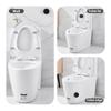 Toilet Automatic Flush Sensor Touchless Toilet Flush Button Intelligent Automatic Toilet Flushing Button On-Touch Drain Switch