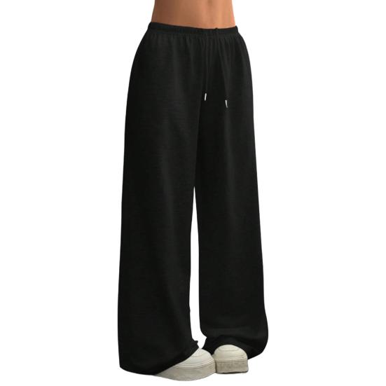 Women Sweatpants High Waisted Wide Leg Sport Pants Elastic Waistband Drawstring Stretchy Soft Breathable Workout Jogging Casual Pants Activewear
