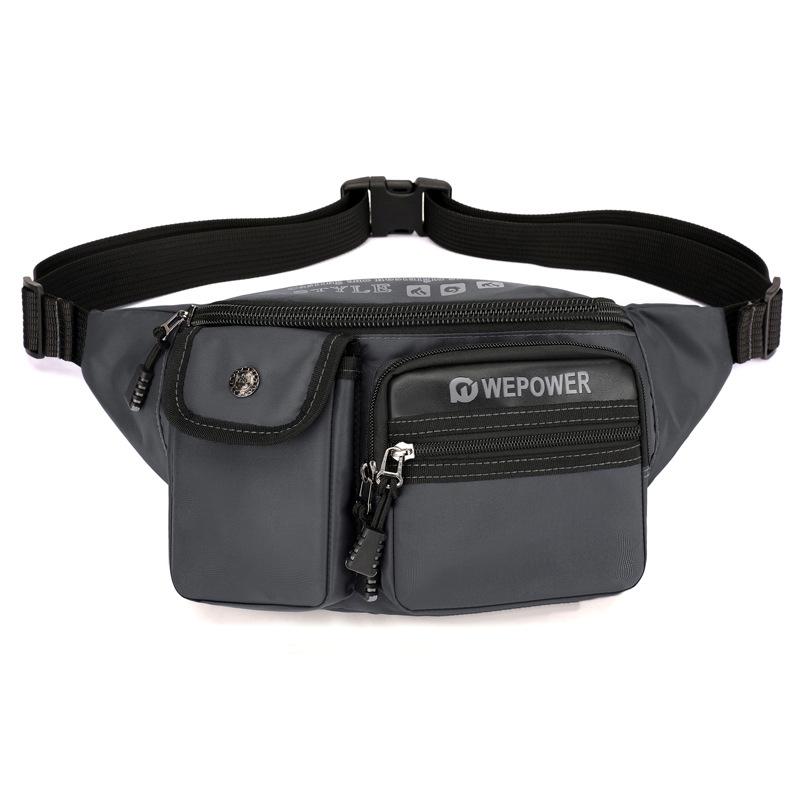 Men's Outdoor Sports Handbag Waterproof Multi-functional Chest Bag Travel Shoulder Bag Portable Waist Pack Crossbody