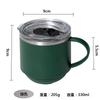 11oz stainless steel insulated coffee mug with handle double wall vacuum travel mug tumbler Cup with sliding lid