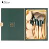 DUcare Makeup Brush Set 14Pcs with 3Pcs Makeup Spong & Cosmetic Bag - Professional Kabuki Foundation Blending Eyeshadow Brushes