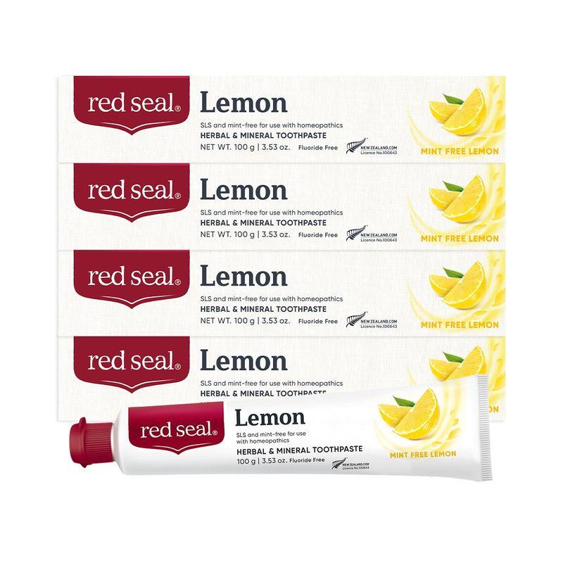 

Red Seal Lemon SLS Free Toothpaste 100g x 4
