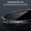 Neewer Basics 58mm Variable ND Filter ND2-400 Camera Lens Filter 1-9 Stop Rotating Dimming Fingerprint-Resistant Ultra-Thin Frame