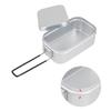 Aluminum Lunch Box Ourdoor Camping Cookware Food Container Storage Dinnerware