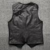 Genuine Leather Vest Vest Vest Western Denim Retro Spring and Autumn Style