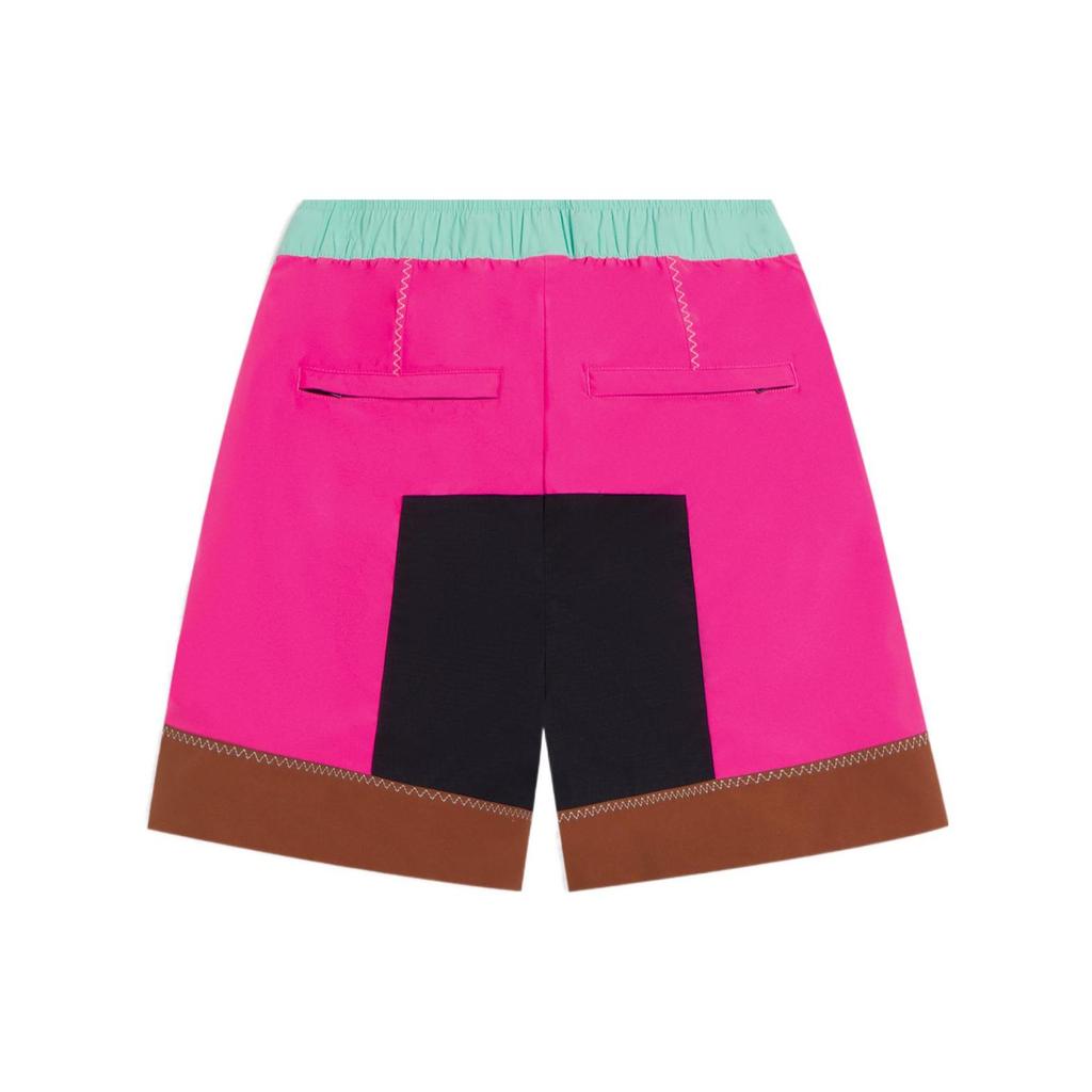 Li Ning Logo Print Elastic Waistband Zipper Pocket Shorts Men Shorts Multicolor AKSS055-1