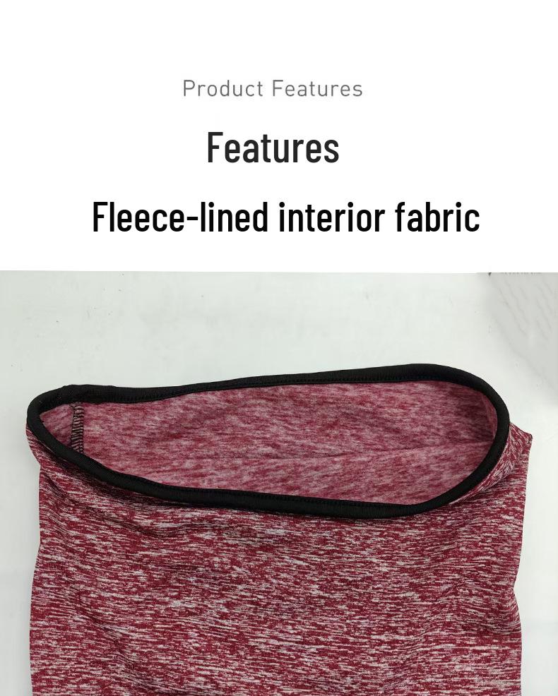 Winter Sports Plus Velvet Balaclava: Warm, Breathable, Elastic Face Mask with Nose & Mouth Opening, Windproof Helmet Liner Hat