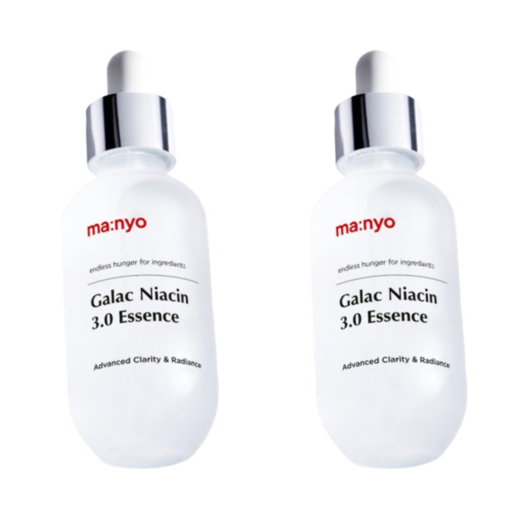 

ma:nyo Galac Niacin 3.0 Essence 60ml Duo Set | Advanced 3rd Gen Brightening & Glass Skin Texture-Refining K-Beauty Essence